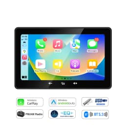 7inch MP5 Marine Boat Radio Wireless CarPlay Android Auto Waterproof IP67 Bluetooth FM AM AUX For Boat ATV UTV Yacht Golf Cart