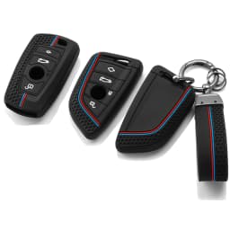 For BMW 1 2 3 4 5 6 7 Series X1 X3 X4 X5 X6 F36 F25 F26 F30 F34 F10 F07 F20 Z10 Silicone Car Key Case Cover Keychain Accessories