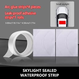 SEAMETAL 3/6M Universal Car Sunroof Sealing Strip Waterproof Sticker Noise Insulation Protector Strip Sunroof Edge Seal Stickers