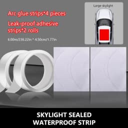 SEAMETAL 3/6M Universal Car Sunroof Sealing Strip Waterproof Sticker Noise Insulation Protector Strip Sunroof Edge Seal Stickers