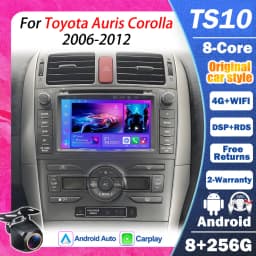 7 " For Toyota Auris Corolla 2006-2012 Wireless Carplay Android Auto Car Radio Multimedia Player Gps Autoradio Wifi Touch Screen