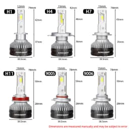 DAWN KNIGHT K9C H11 H7 H4 Very Powerful Front LED Car Lamp 6000K 4300K Efficient Cooling System H1 HB3 HB4 Lights 12V 2pcs