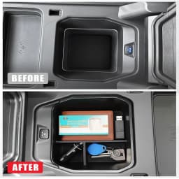 For Land Rover Defender 90 110 130 2020 2023 2024 Center Console layered Storage Box Armrest Storage Box Hidden Organizer Tray