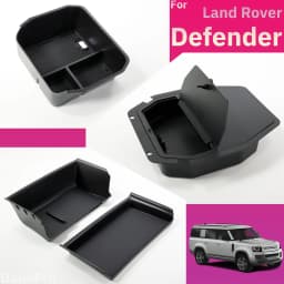 For Land Rover Defender 90 110 130 2020 2023 2024 Center Console layered Storage Box Armrest Storage Box Hidden Organizer Tray