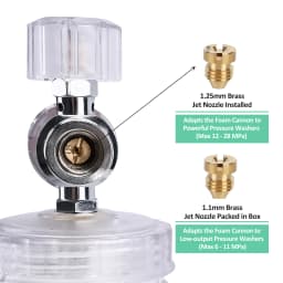BEAR FORCE Pressure Washer Water Gun for Car Cleaning Hose Connector For Karcher Nilfisk Parkside Bosch Quick Connector Nozzles