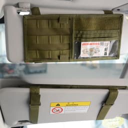 Car Sun Visor Organizer Universal Car Sunshade Storage Clip for Car Accessories Storage Holder Molle Hunting Gears Bag