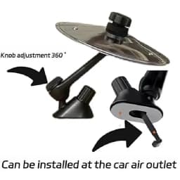 Car Cymbal Air Vent Mini Drum Crash Cymbal for Car Dashboard Compact & Durable Musical Car Accessory for Drivers