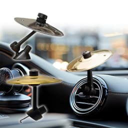 Car Cymbal Air Vent Mini Drum Crash Cymbal for Car Dashboard Compact & Durable Musical Car Accessory for Drivers