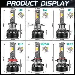 2000W H7 H11 LED Headlight 9000000LM Led Canbus Car Lamps H1 H4 H8 9005 9006 HB3 HB4 9012 HIR2 Fog Lamps Car Light 3 Copper Tube