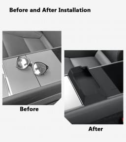 for Tesla Model 3 Y Juniper 2025 2026 Center Console Armrest Storage Box Glasses Holder Tray Case Organizer Interior Accessories