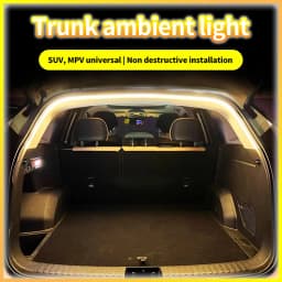 New car trunk lighting modified SUV trunk atmosphere light decorative light LED outdoor camping light strip