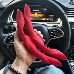 38cm Car Steering Wheel Covers Booster Micro Fiber Leather Auto Interior Decorative Accessories Universal Carbon Fiber Looking
