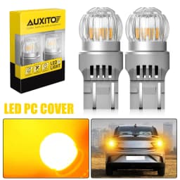 2x AUXITO T20 7443 7440 W21W W21/5W LED Bulb DRL Parking Reverse Lamp Stop Brake Signal Light White/Red/Yellow 12V 360° Lighting