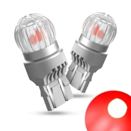 2x AUXITO T20 7443 7440 W21W W21/5W LED Bulb DRL Parking Reverse Lamp Stop Brake Signal Light White/Red/Yellow 12V 360° Lighting