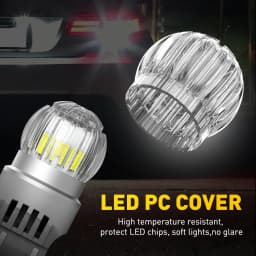 2x AUXITO T20 7443 7440 W21W W21/5W LED Bulb DRL Parking Reverse Lamp Stop Brake Signal Light White/Red/Yellow 12V 360° Lighting