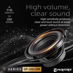 Q-PERTORS 6.5/8 Inch 200W/220W Car Subwoofer Audio Speaker for Car Home Theater System Upgrade Stereo Component Modification