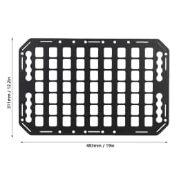 Truck Bed Molle Panel Aluminium Alloy Multifunctional L Track Storage Organizer for Car SUV RV