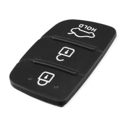 KEYYOU 3 Buttons Pad For Hyundai Creta I20 I40 Tucson Elantra Santa fe Solaris ix35 ix45 Replacement Rubber Car Remote Key Shell