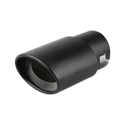2.5" Stainless Steel Chrome Trim Car Auto Exhaust Muffler Tip Pipe Rear Tail Throat for Most Cars DIY Parts Accessories