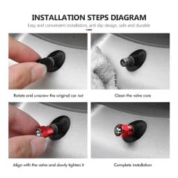 4Pcs Car Wheel Tire Valve Caps Rim Stem Dust-proof Covers For Alfa Romeo 159 Giulietta Giulia 147 Mito 156 159 166 GT Stelvio
