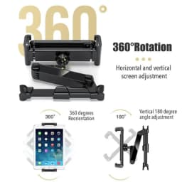 Universal 4-11" Telescopic Car Rear Pillow Phone Tablet Holder Headrest Mount Bracket For iPad Samsung Xiaomi Huawei Travel Kids