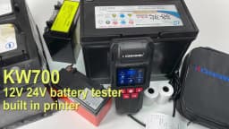 KONNWEI KW700 12V 24V Car & Truck Battery Tester with Print Function Battery Analyzer Cranking Test Charging Test 10-2000CCA