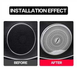 2pcs Speaker Cover for Mercedes Benz W213 W205 X253 E C GLC Class Car Door Sound Cover Speaker Decoration Interior Accessories