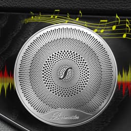 2pcs Speaker Cover for Mercedes Benz W213 W205 X253 E C GLC Class Car Door Sound Cover Speaker Decoration Interior Accessories