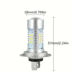 2PCS front LED headlight bulbs headlamp H7 high and low beam 6000K super white