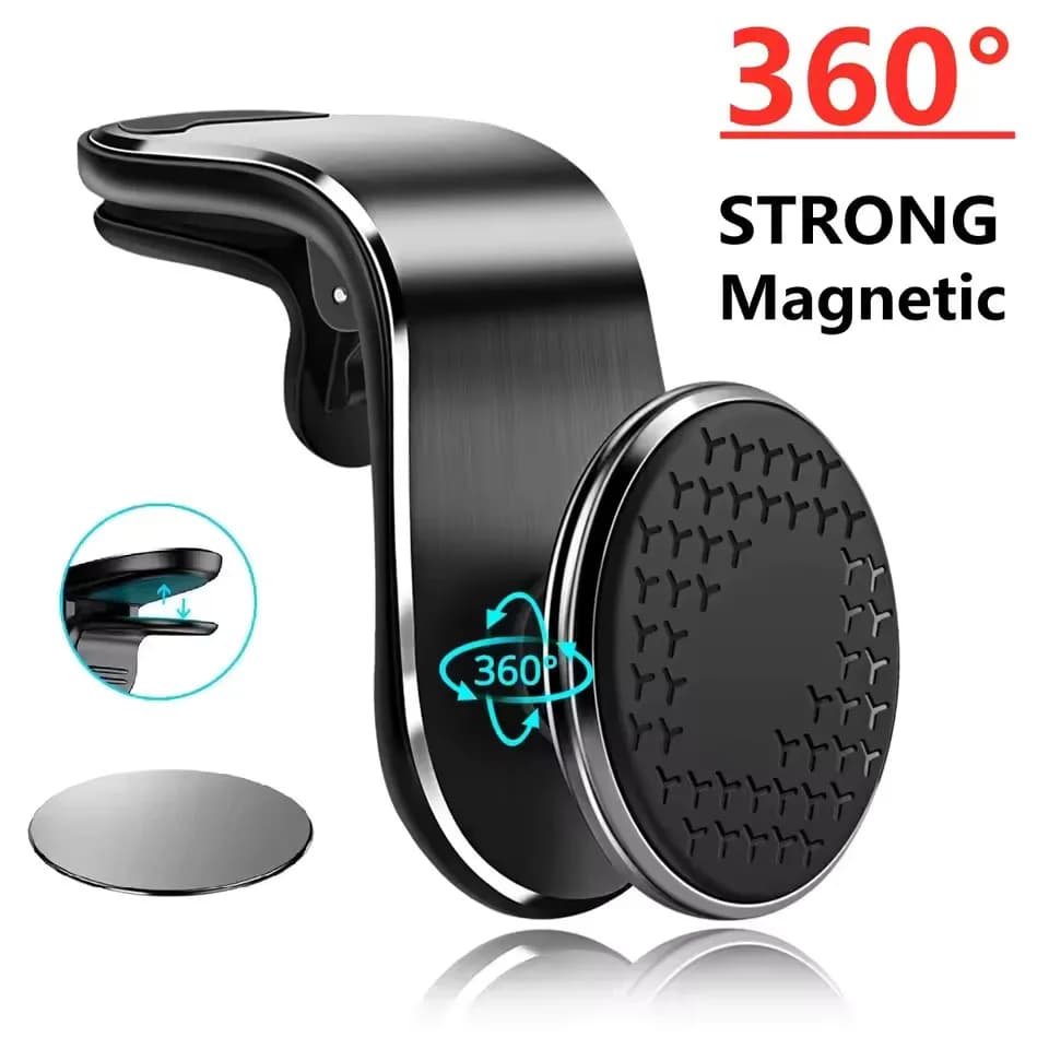 Magnetic Car Phone Holder Stand Air Vent Mount GPS Smartphone Support For iPhone Samsung Xiaomi Huawei Universal 360° Rotation