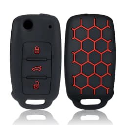 Silicone Car Key Case Key Cover For VW UP Polo Golf 6 Passat B5 Touran Caravelle Jetta Caddy Touareg For Skoda Fabia Octavia A5