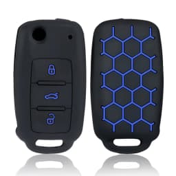 Silicone Car Key Case Key Cover For VW UP Polo Golf 6 Passat B5 Touran Caravelle Jetta Caddy Touareg For Skoda Fabia Octavia A5