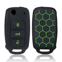 Silicone Car Key Case Key Cover For VW UP Polo Golf 6 Passat B5 Touran Caravelle Jetta Caddy Touareg For Skoda Fabia Octavia A5