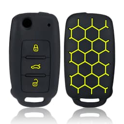 Silicone Car Key Case Key Cover For VW UP Polo Golf 6 Passat B5 Touran Caravelle Jetta Caddy Touareg For Skoda Fabia Octavia A5