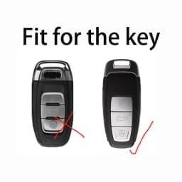 Titanium Gray for Audi A3 A4 B9 A6 C8 A7 S7 4K A8 D5 S8 Q7 Q8 SQ8 E-tron 2018 2019 2020 2021 Car Key Case Cover Fob Accessories
