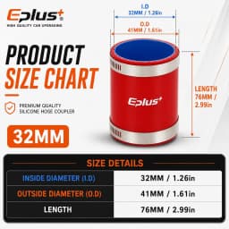 Universal Rde Silicone Tubing Hose Straight Pipe Coupler Car Intake Turbo Intercooler Silica Gel Hose Connector with Clamps