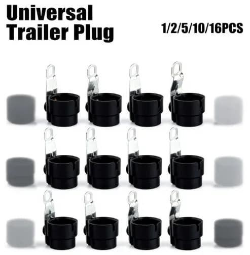 Universal Trailer Plug Holder Weatherproof Protective Rigid Accessory for 7 to 13P Trailers Dirt Protection Plug Adapter