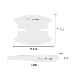 8pcs Car Door Handle Stickers Transparent Protector Film For Jaguar X S F XF XE XJ XK XEL XFL XJL XJ6 XJS XKR XFR F-Type F-Pace