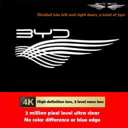 1pcs HD Car Door Puddle Lights For BYD Atto3 Seal Sealion 07 Han Tang Song Plus LED Logo Ghost Shadow Welcome Lamp Plug & Play