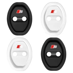 For Audi C6 C7 A4 B6 B8 B7 A6 A3 A5 Q3 Q5 Q7 8P 8V 8L 4Pcs Car Door Groove Cushion Silicone Gel Anti-Collision Protective Cover