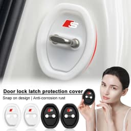 For Audi C6 C7 A4 B6 B8 B7 A6 A3 A5 Q3 Q5 Q7 8P 8V 8L 4Pcs Car Door Groove Cushion Silicone Gel Anti-Collision Protective Cover