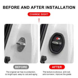 For Audi C6 C7 A4 B6 B8 B7 A6 A3 A5 Q3 Q5 Q7 8P 8V 8L 4Pcs Car Door Groove Cushion Silicone Gel Anti-Collision Protective Cover