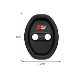 For Audi C6 C7 A4 B6 B8 B7 A6 A3 A5 Q3 Q5 Q7 8P 8V 8L 4Pcs Car Door Groove Cushion Silicone Gel Anti-Collision Protective Cover