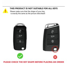 Soft TPU Car Key Case Cover Shell For VW Volkswagen Polo Golf Passat Beetle Tiguan Seat Leon Altea Skoda Octavia Kodiaq