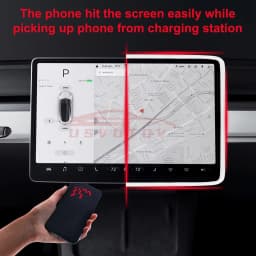 For Tesla Model 3 Y Silicone Protective Frame Edge Cover Central Control Accessories Navigation Screen Protector Interior Trim