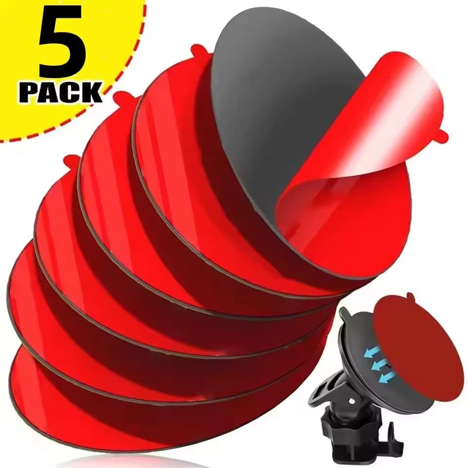 Universal Dashboard Adhesive Sticky Pad Set for Suction Cup Grip Car Mount Replacement Dash Camera Windshield Phone Holderstands