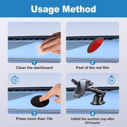 Universal Dashboard Adhesive Sticky Pad Set for Suction Cup Grip Car Mount Replacement Dash Camera Windshield Phone Holderstands