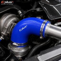 Universal Blue Silicone Tubing Hose 90 Degrees Pipe Coupler Car Intake Turbo Intercooler Silica Gel Hose Connector with Clamps