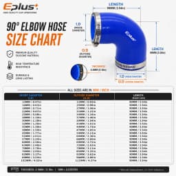 Universal Blue Silicone Tubing Hose 90 Degrees Pipe Coupler Car Intake Turbo Intercooler Silica Gel Hose Connector with Clamps