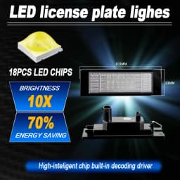 LED Number License Plate Lights FOR BMW 1 6 Series E81 E87 F20 F21 E63 E64 F06 F12 F13 Z4 E85 E86 Coupe Hatchback 63267193294